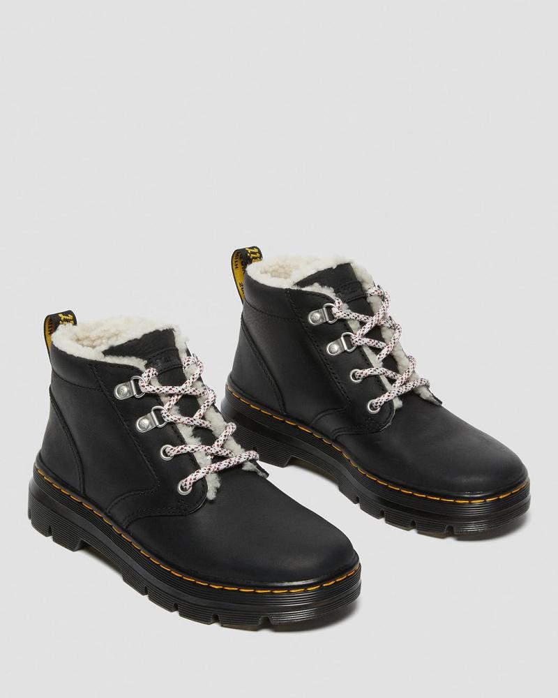 Women's Dr Martens Bonny Faux Shearling Lined Casual Boots Black | AU 74JPQ